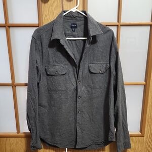 J Crew Men's Gray Long Sleeve Button Up Shirt